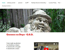 Tablet Screenshot of gnomesondope.com